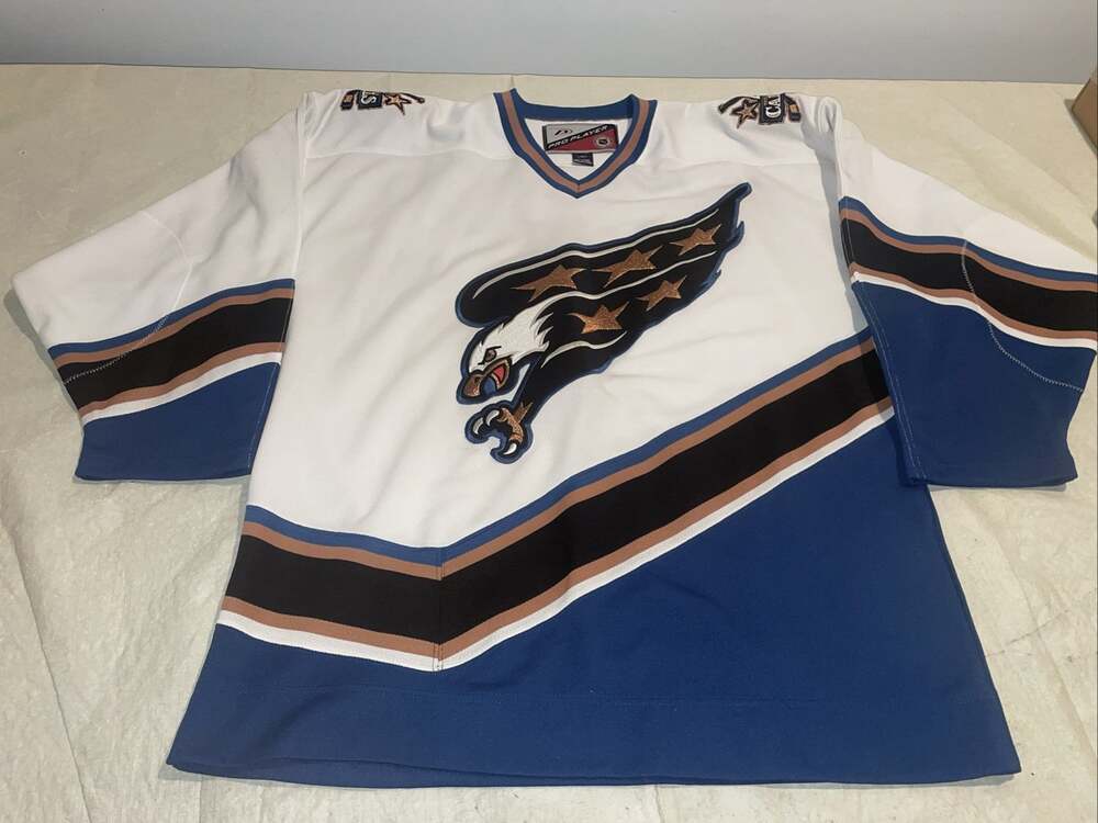 Screaming Eagle Washington Capitals Jersey Clean Pro Player Mens Large Sewn Nhl